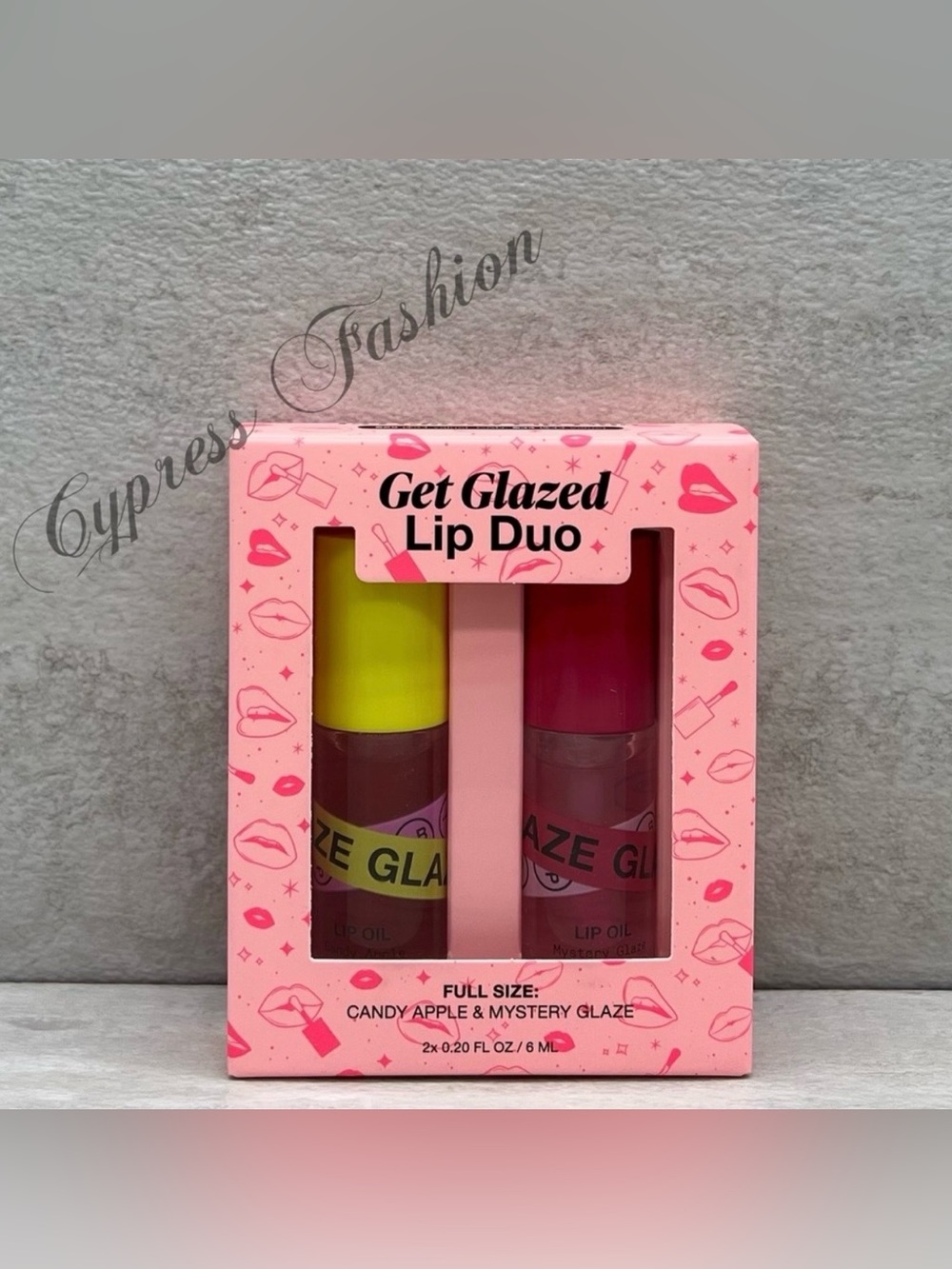 🔥 $12 Innbeauty Project Iconic Lips Glaze Duo Lip Set Candy Apple/Mystery Glaze